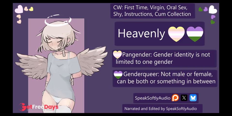 [GetFreeDays.com] 19 Pangender, 20 Gender Queer ENBY Angel Virgin Gets Oral For the First Time AA Adult Leak January 2023