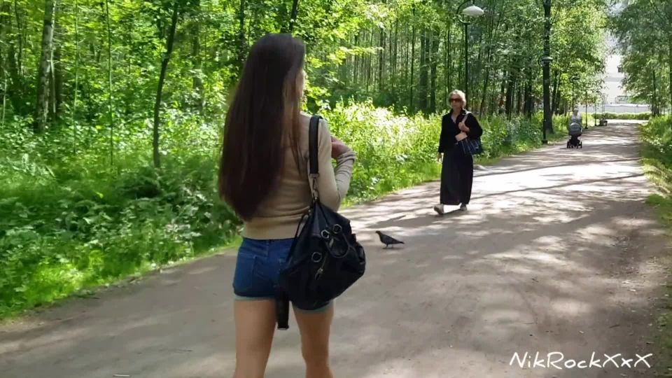 Evelina Darling   ANAL FUCKING in the Park with beautiful babe