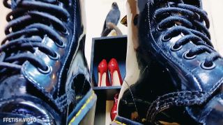 online porn clip 4 muscle femdom Mistress Mia – CATCH THE SPIT BOOT BITCH, femdom on femdom porn