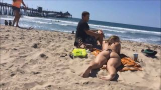 Boy hitting on girl with fantastic bubble butt