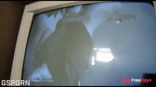 Hot latina make a nice blowjob with cum in mouth at hard cock in the glory hole