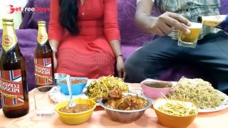 the mistress made special food for her husband at home in fucking