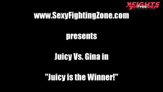 [xfights.to] Sexy Fighting Zone - Juicy Vs Gina - Sexfight with tattoed hottie Juicy,Gina