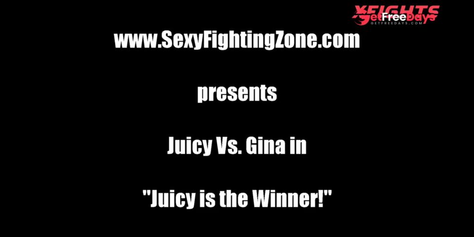 [xfights.to] Sexy Fighting Zone - Juicy Vs Gina - Sexfight with tattoed hottie Juicy,Gina