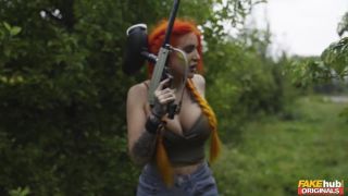  Lola Marie & Petite Princess Eve in Paintballers. Part 2, lola marie on blowjob porn