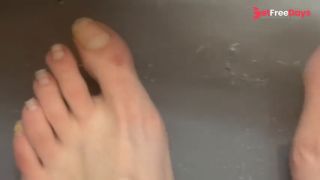 Custom Long Toenails clipping closeup foot fetish