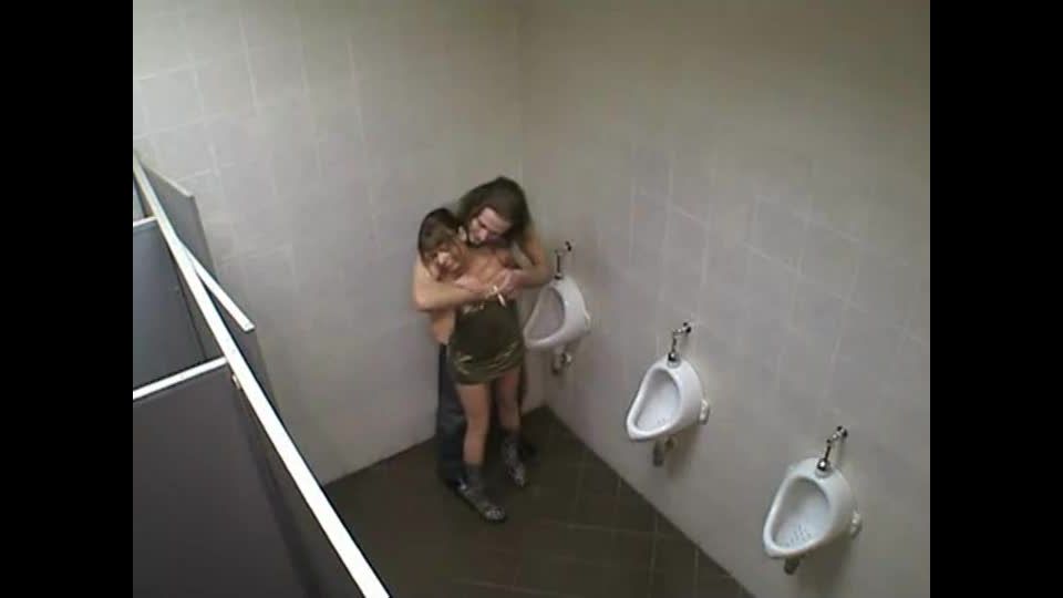 Incredible sex caught in a club  toilet