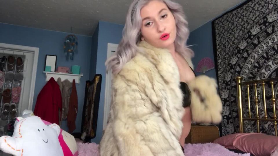 free video 25 Rosie The Goddess - Bratty Goddess In Mink Fur Coat Worship | financial domination | cumshot annette schwarz femdom