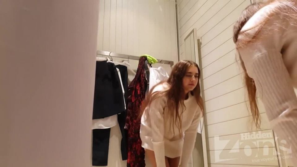 Nice nude girl in the dressing room. spy cam
