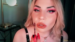 adult video clip 46 surgical fetish Goddess Blonde Kitty – Lipstick Try On Haul, dark lipstick on femdom porn