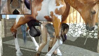 Animopron – Lara With Horse 2loops,  on 3d porn 