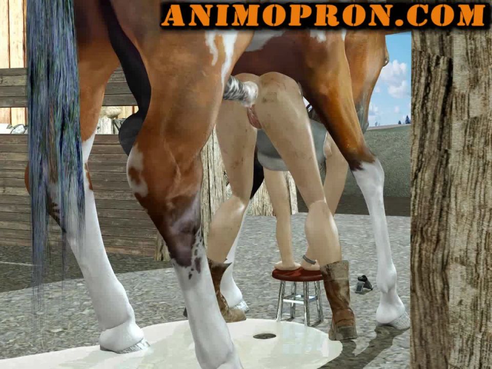 Animopron – Lara With Horse 2loops,  on 3d porn 