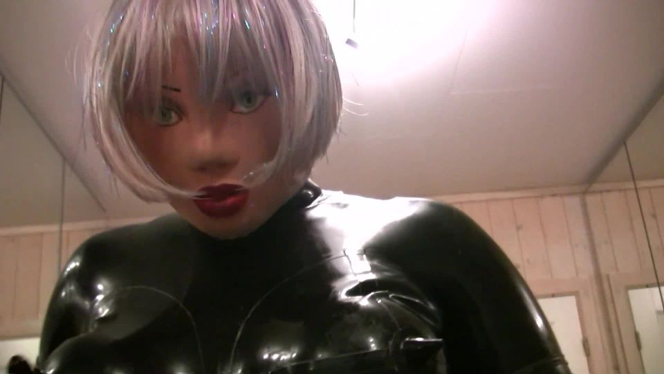 Heidi Back in Her First Black Catsuit.