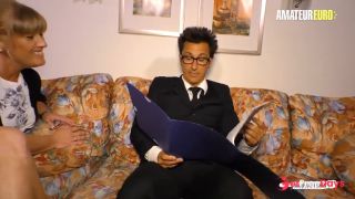 Chubby Wife Debby Fountain Pounded by Experienced Stud at Her Apartment