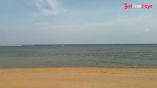 A girl in a bikini is swimming in the sea. Do you want to be my guide