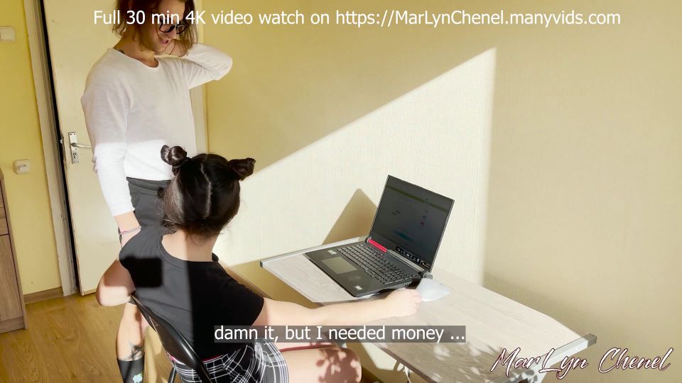 MarLyn Chenel Stepsister paga con su culo por la ayuda de hermanastros - MarLyn Chenel