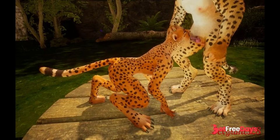 [GetFreeDays.com] Sexy leopard girl fucks alpha male in furry sex from Wild Life Adult Video June 2023