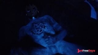 [GetFreeDays.com] Masked masturbation in UV body paint Porn Clip November 2022