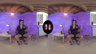 free porn clip 6 [VRFootFetish] Sexy Cop Katy Shows Off Her Fishnet – Clad Feet (Oculus Go) | virtual reality | 3d porn leather glove fetish