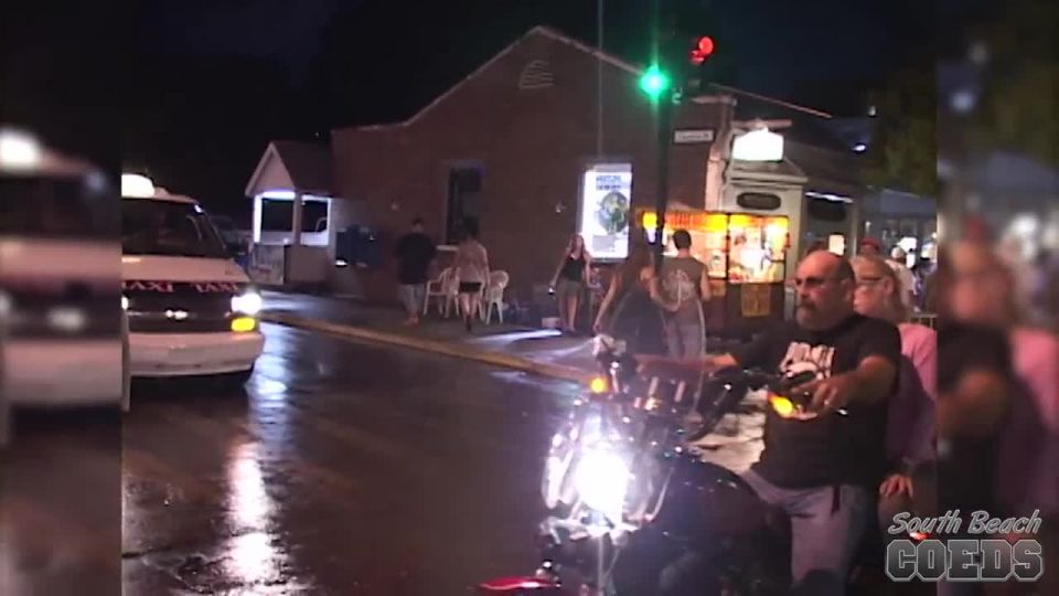 Bad Ass Biker Girls Partying Naked in Key West Florida BigTits
