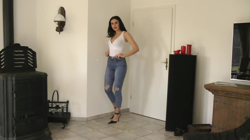porn clip 41 Lady Katharina – Jeans and Sexy Stilettos, big nose fetish on fetish porn 