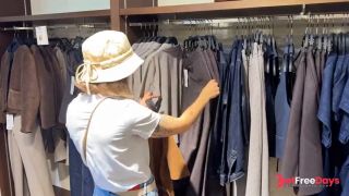 A Shopping Trip And Dress Purchase Ended With a Deep Blowjob For a Stranger
