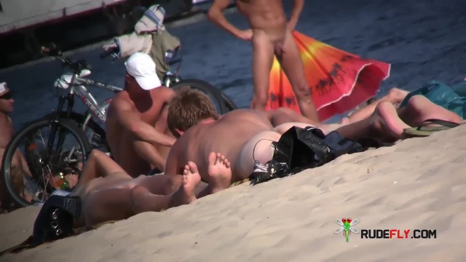 Astounding youthfull naturists grope each other's  figures