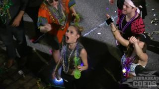 Mardi gras 2017 from our bourbon street aparnt girls flashing for beads xf