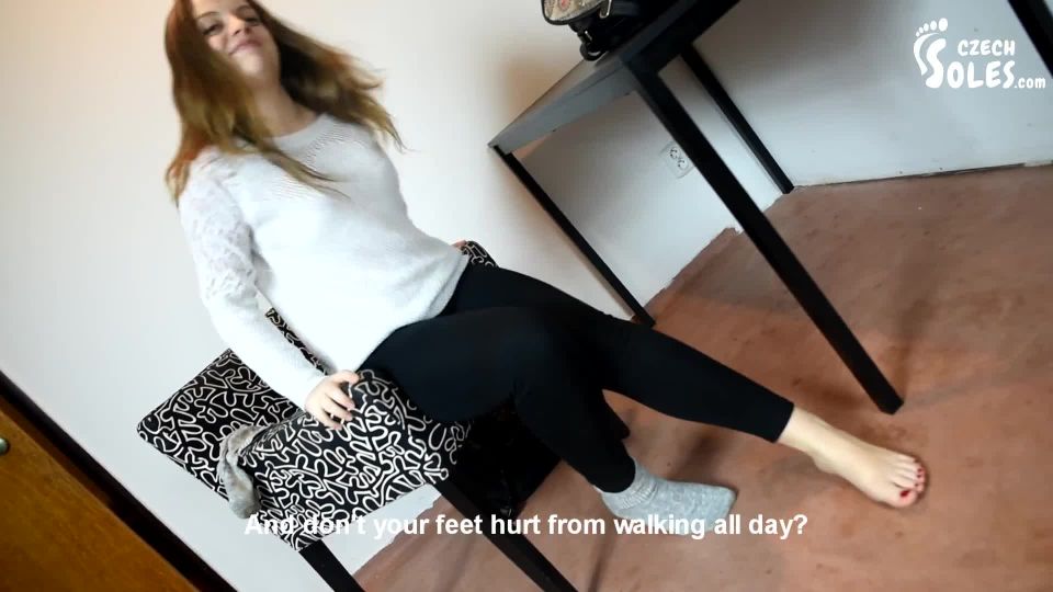 Czech SolesMy Feet Are So Tired   Would You Worship Them For Me¿ (Foot Worship, Bare Feet, Foot Tease, Soles) - 1080p