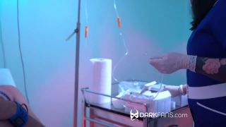 MISTRESS BEDLAM - Scrotal Infusion - Setting Up The Drip.