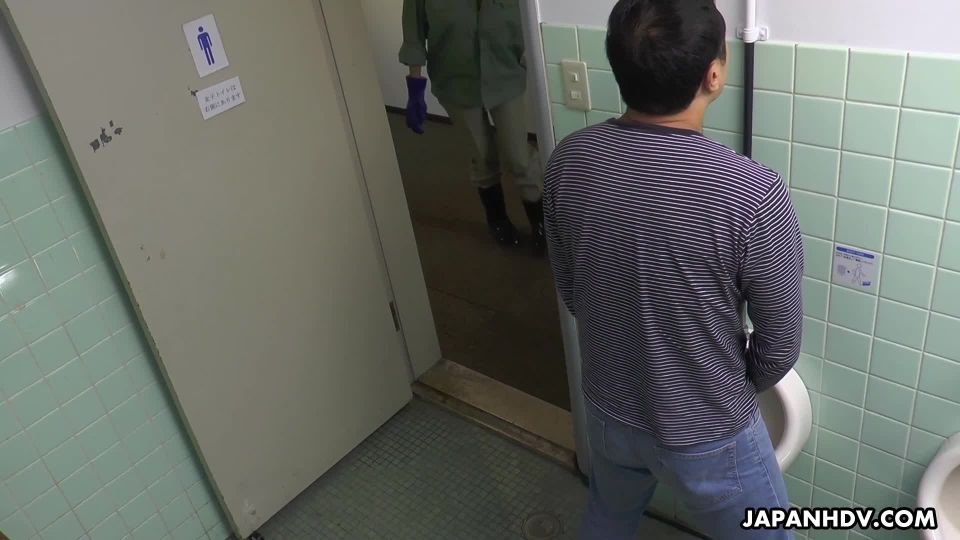 Maki Koizumi  Maki Koizumi jumps on men in a public bathroom to suck them off