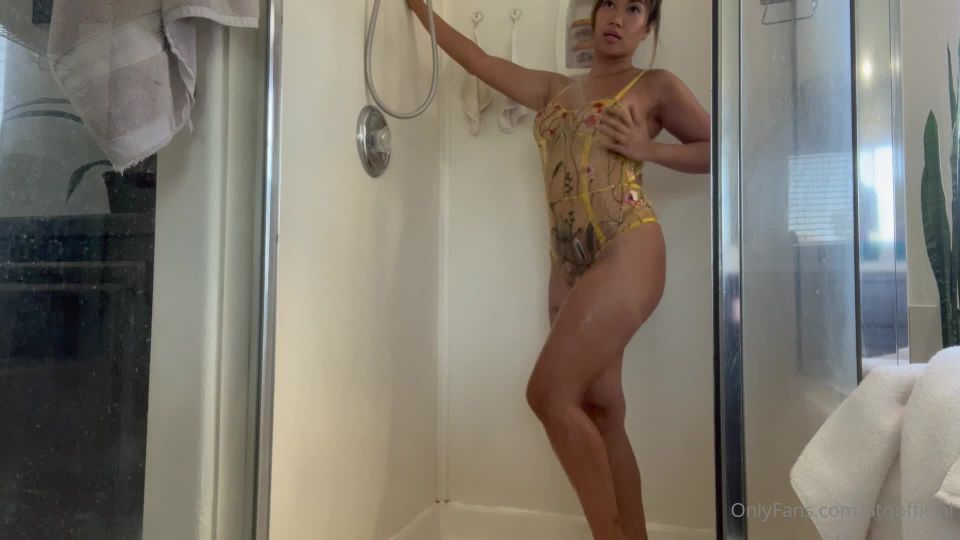 Atqofficial - shower twerk full video wet booty twerking in the showerpart shower head orgasms 12-05-2022