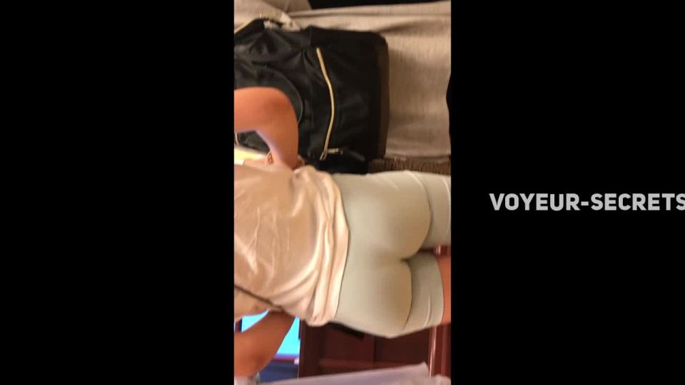 Epic perky ass in tight shorts Voyeur!