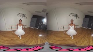 VRConk Skinny Ebony Ballerina Tries Kamasutra VR Porn