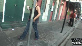 Bourbon Street Flashers During Mardi Gras.