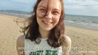 Hooking Up At The Beach - Cutie Makes Him Cum THREE TIMES ! - Pornhub, Lama Grey (FullHD 2021)