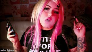 adult video 37 Mistress Bijoux - Emo Girl Smoke and Ignore | human ashtray | smoking lesbian sock fetish