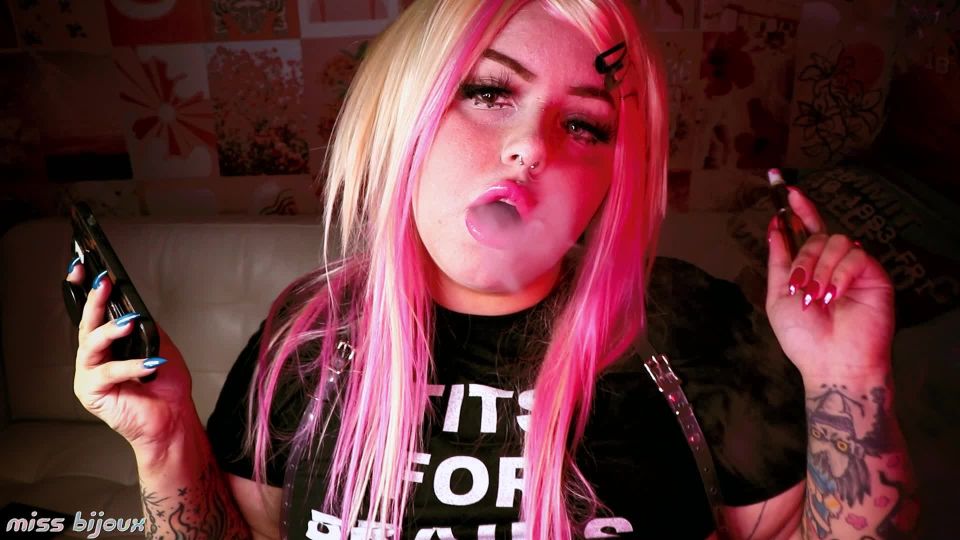 adult video 37 Mistress Bijoux - Emo Girl Smoke and Ignore | human ashtray | smoking lesbian sock fetish