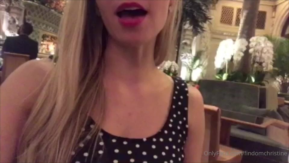 findomchristine  TBT Having tea at the Plaza whi on femdom porn big tits femdom