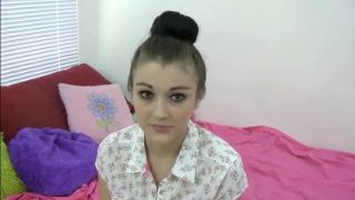 Petite teen Bri plays with her toy 854