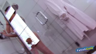 Busty Young Redhead Having Some Playtime With Herself In The Shower