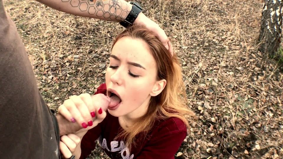 free porn video 38 ADOLFxNIKA - Redhead Bitch Swallows a Dick in a Birch Grove on amateur porn natural amateur porn