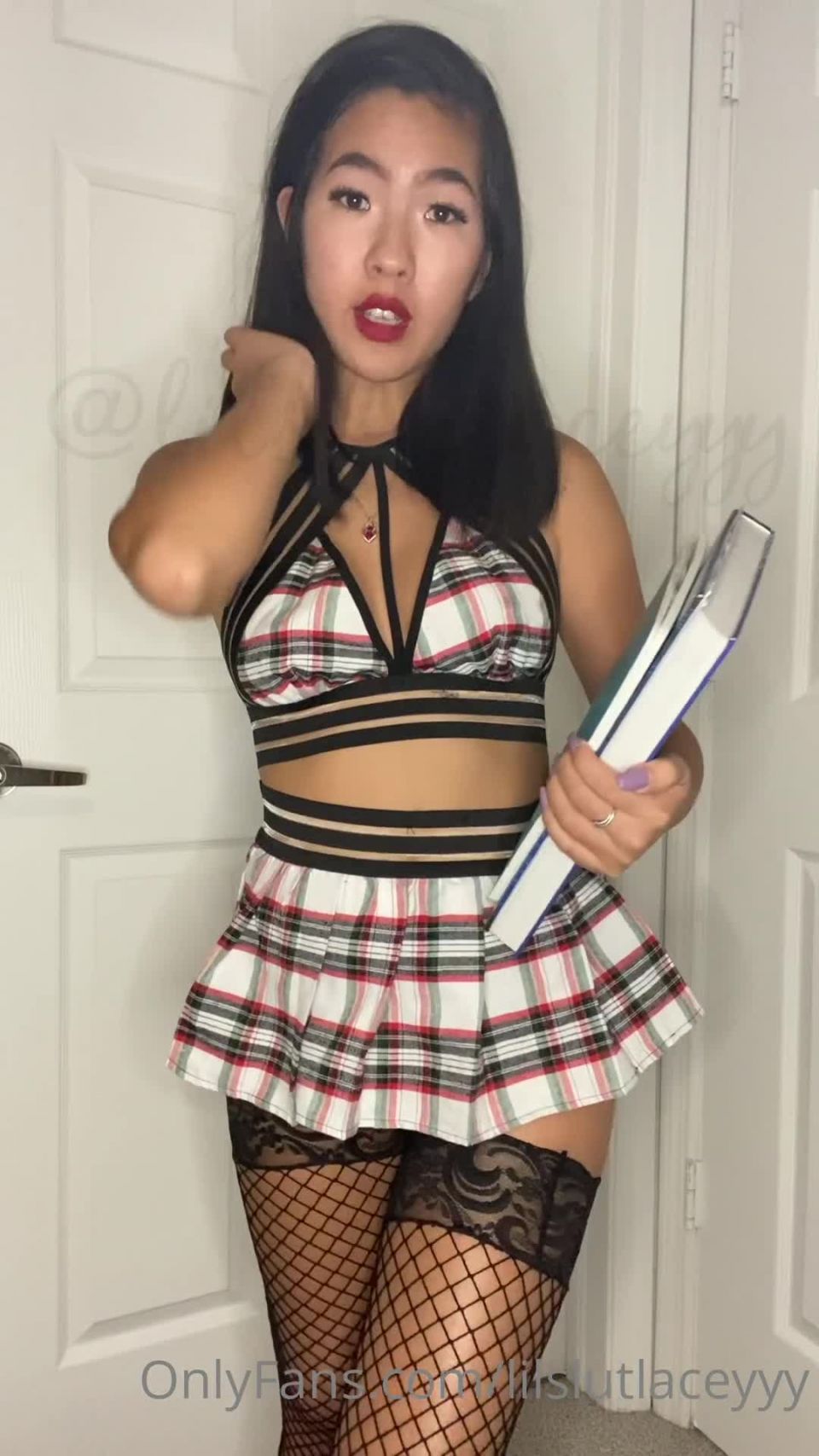 Onlyfans - Slutty Asian Princess - lilslutlaceyyy - lilslutlaceyyy school girl roleplay  Used the fuck machine in my ass since I was out for a week - 24-02-2021