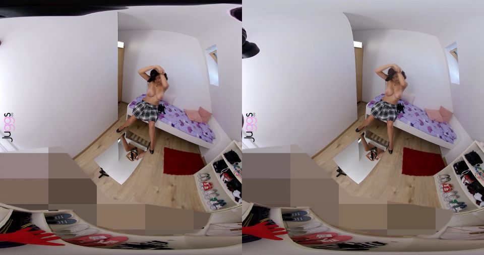 big tits 21 virtual reality | Sherril Collins - Her First Big Cock - Mirror [PerVRt / UltraHD 4K / 2160p / VR] | brunette