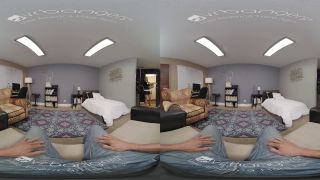 VR BANGERS Blonde Nerdy Roommate Is A True Sexual Demon VR Porn