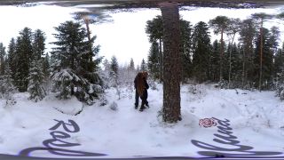 Sex In The Winter Forest While The Snow Is Falling  RosenlundX  VR 360 