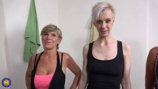 Espoir, Irenka & Mya Evans - Three cougars share a cock at this POV yoga workout*