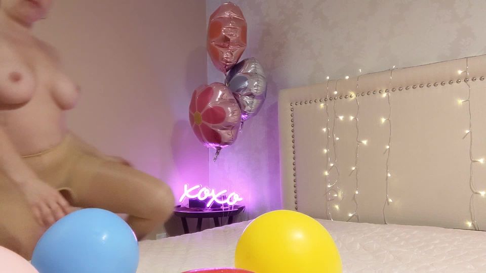 adult video 45 Mila MaeXO – Humping Balloons in Pantyhose Helium on femdom porn rubber femdom