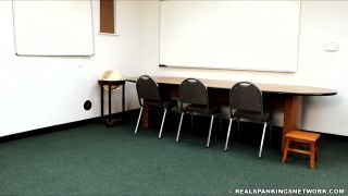 femdom bondage sex Real Spankings Institute – Kiki’s Classroom Behavior is Addressed by the Dean (Part 1), hand spanking on fetish porn