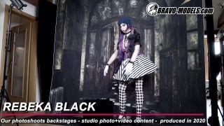 386-Backstage photoshoot Rebeka Black - Adult Casting!